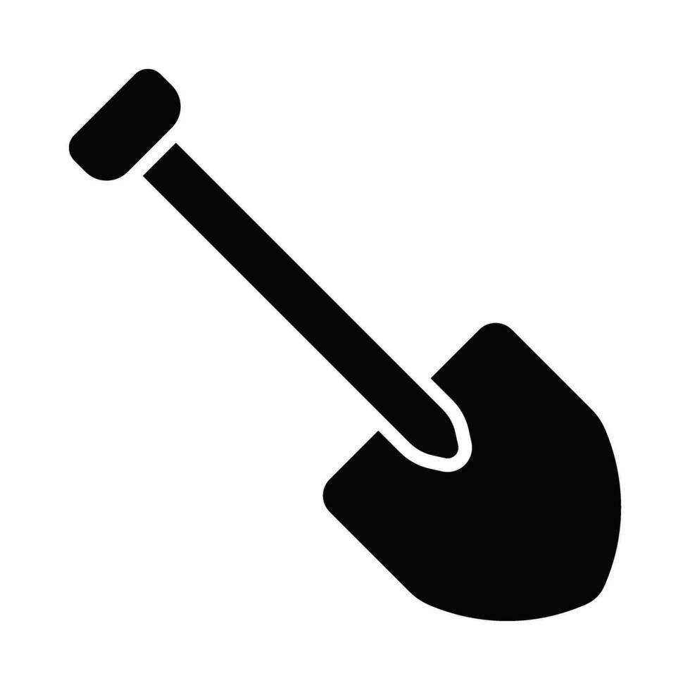 Shovel Vector Glyph Icon For Personal And Commercial Use.