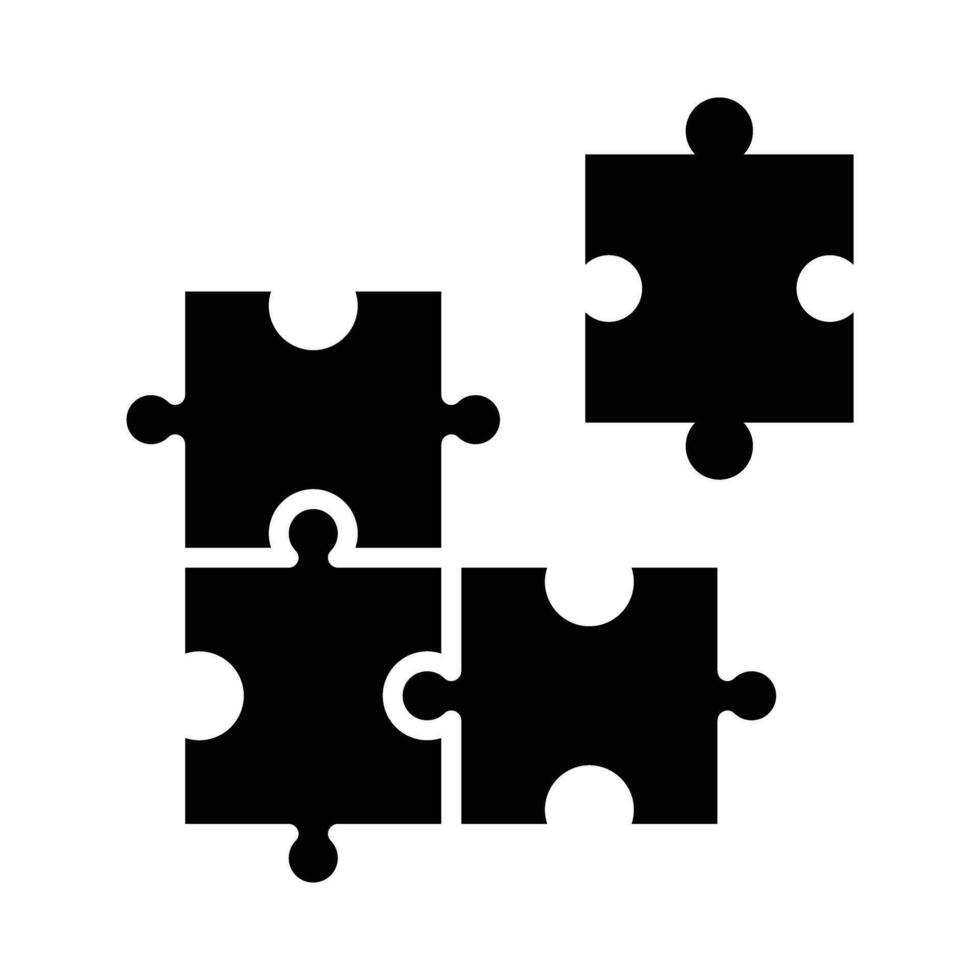 Puzzle Vector Glyph Icon For Personal And Commercial Use.