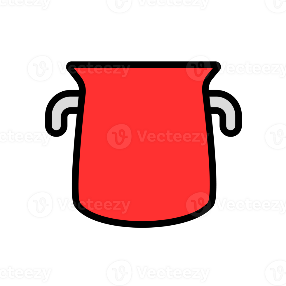 red big pan cartoon png