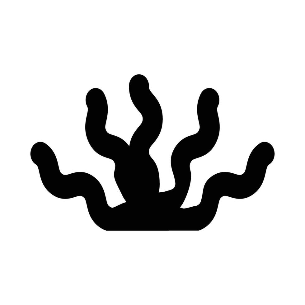 Seaweed Vector Glyph Icon For Personal And Commercial Use.