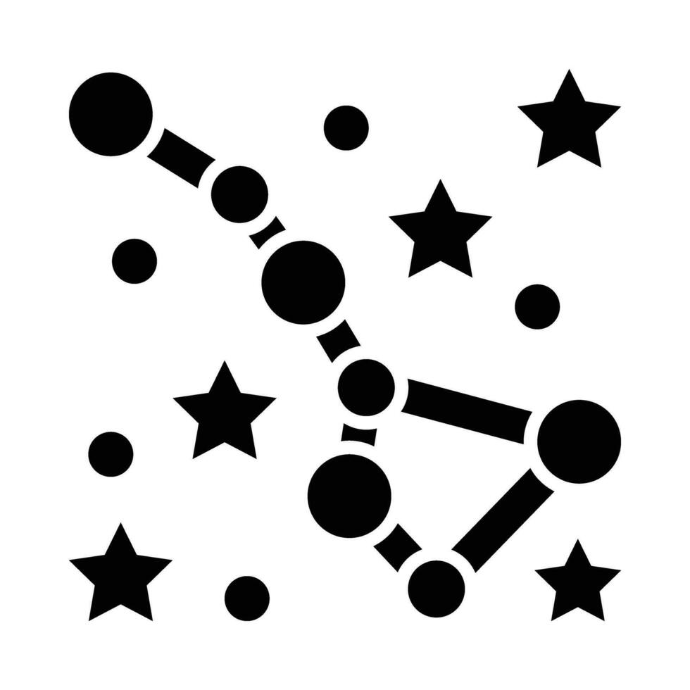 Constellation Vector Glyph Icon For Personal And Commercial Use.