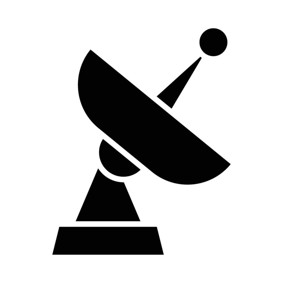 Satellite Transmitter Vector Glyph Icon For Personal And Commercial Use.
