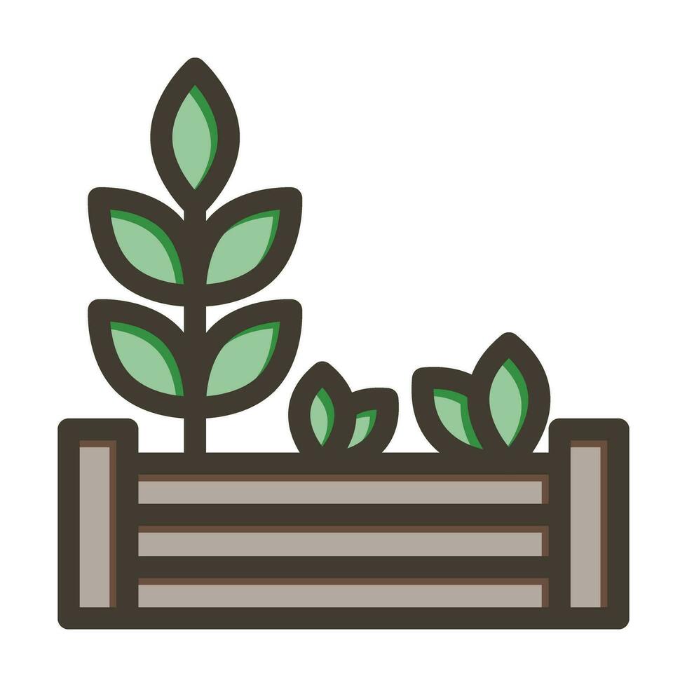 Garden Vector Thick Line Filled Colors Icon For Personal And Commercial Use.