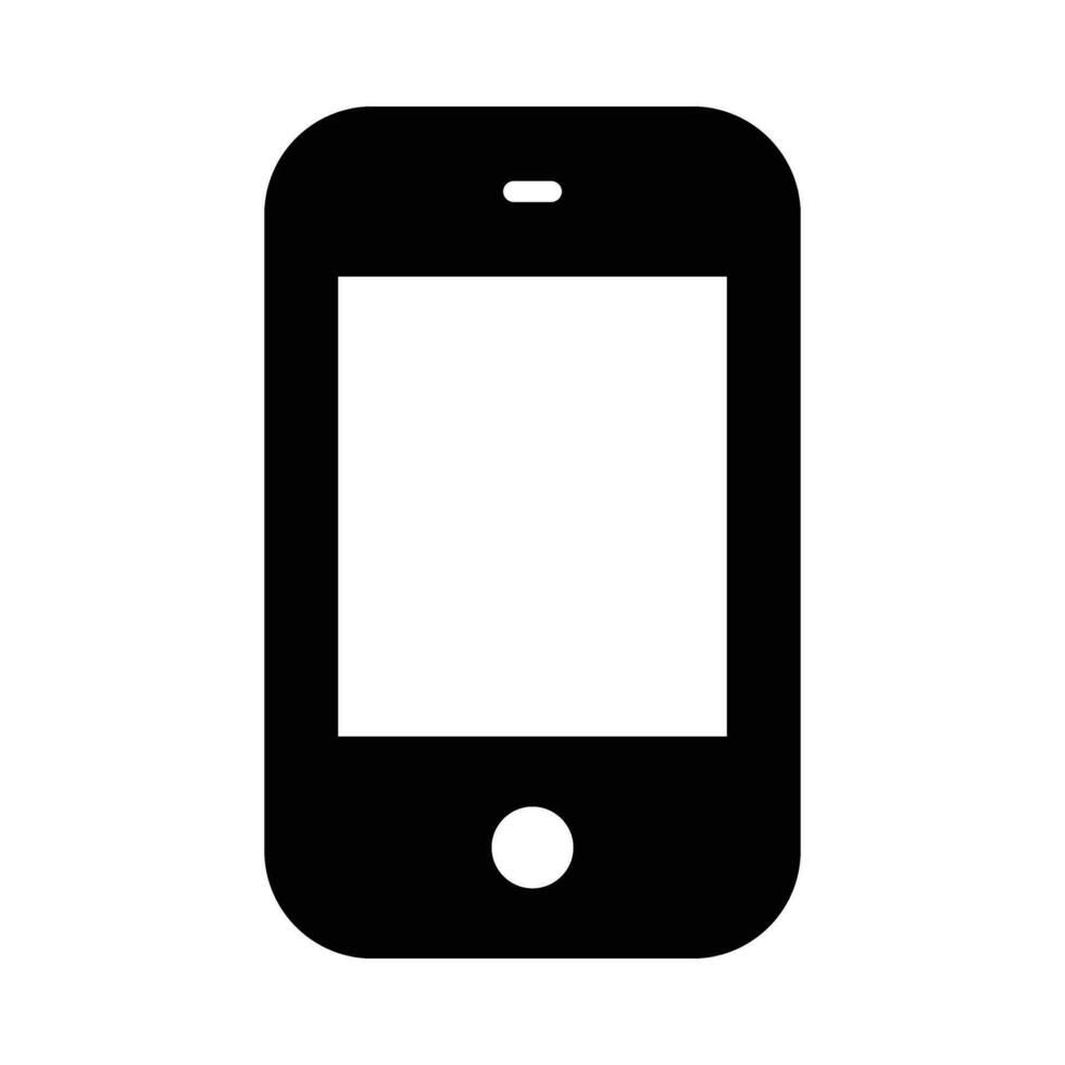 Smartphone Vector Glyph Icon For Personal And Commercial Use.