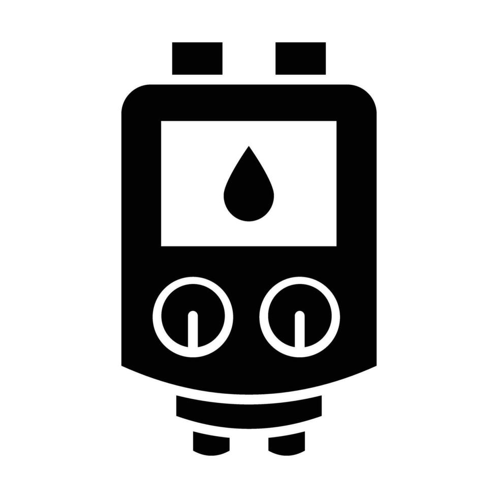 Water Heater Vector Glyph Icon For Personal And Commercial Use.