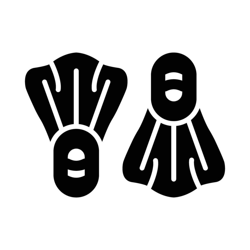 Flippers Vector Glyph Icon For Personal And Commercial Use.