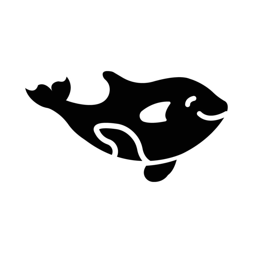 Orca Vector Glyph Icon For Personal And Commercial Use.