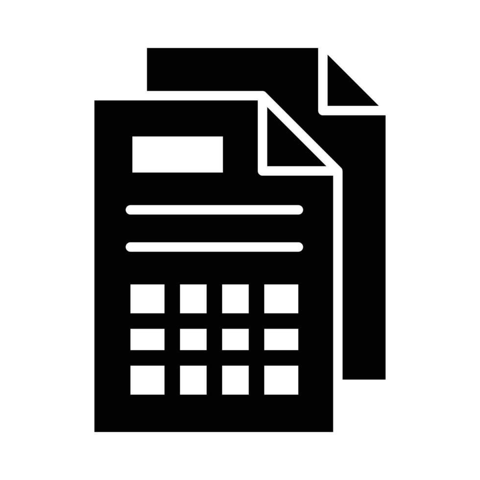 Spreadsheet Vector Glyph Icon For Personal And Commercial Use.