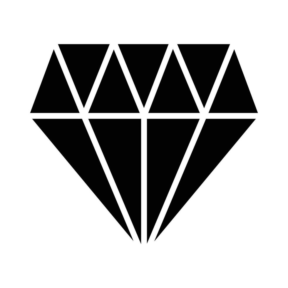 Diamond Vector Glyph Icon For Personal And Commercial Use.
