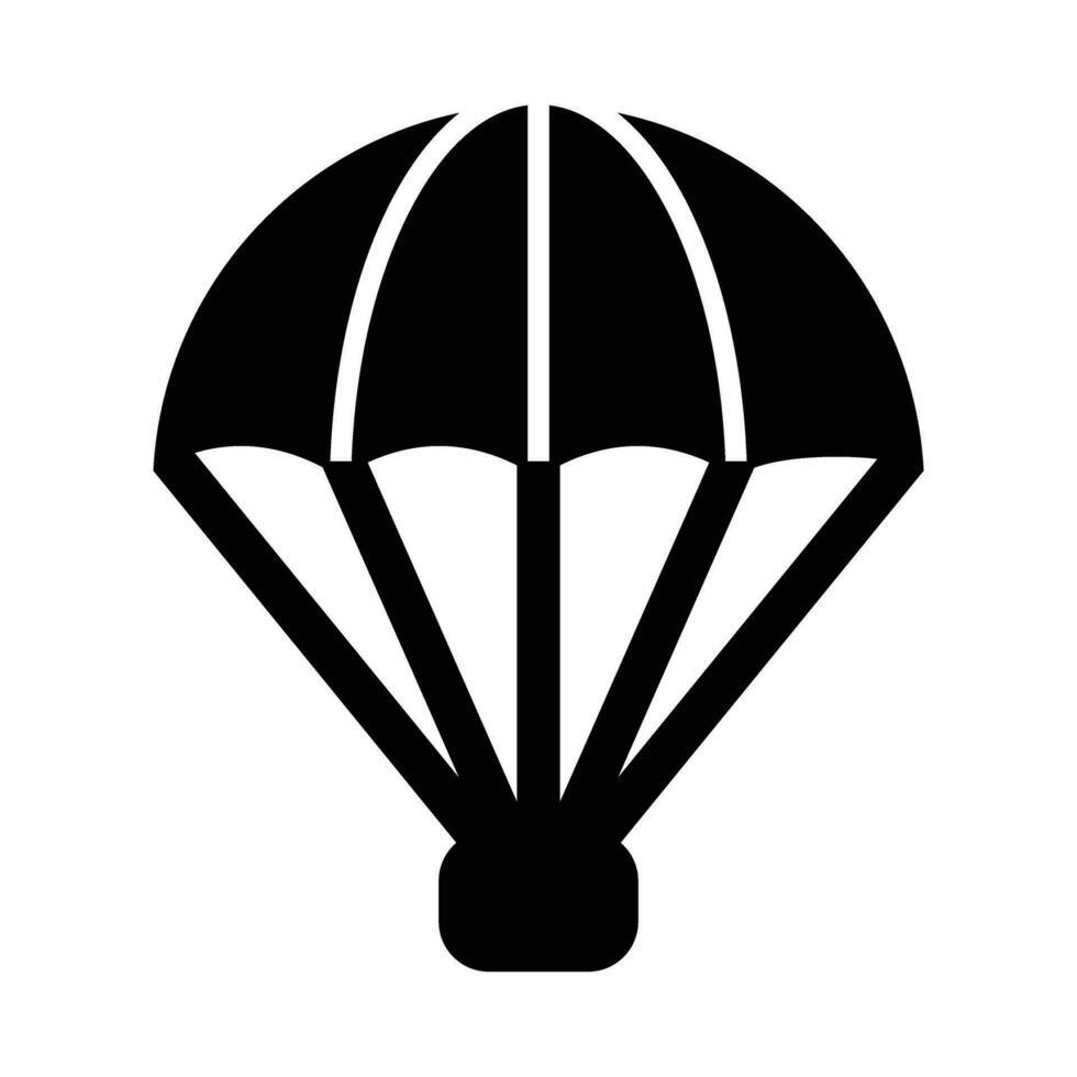 Parachute Vector Glyph Icon For Personal And Commercial Use.