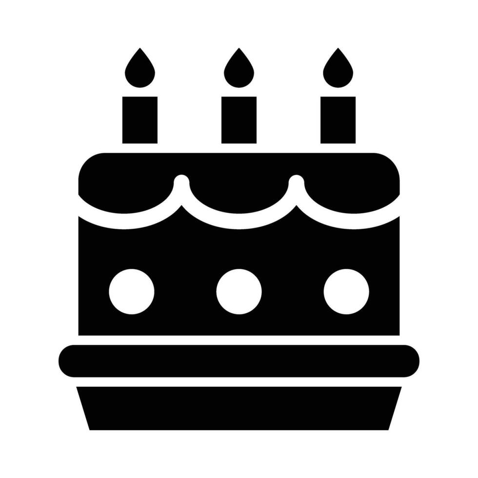 Cake Vector Glyph Icon For Personal And Commercial Use.