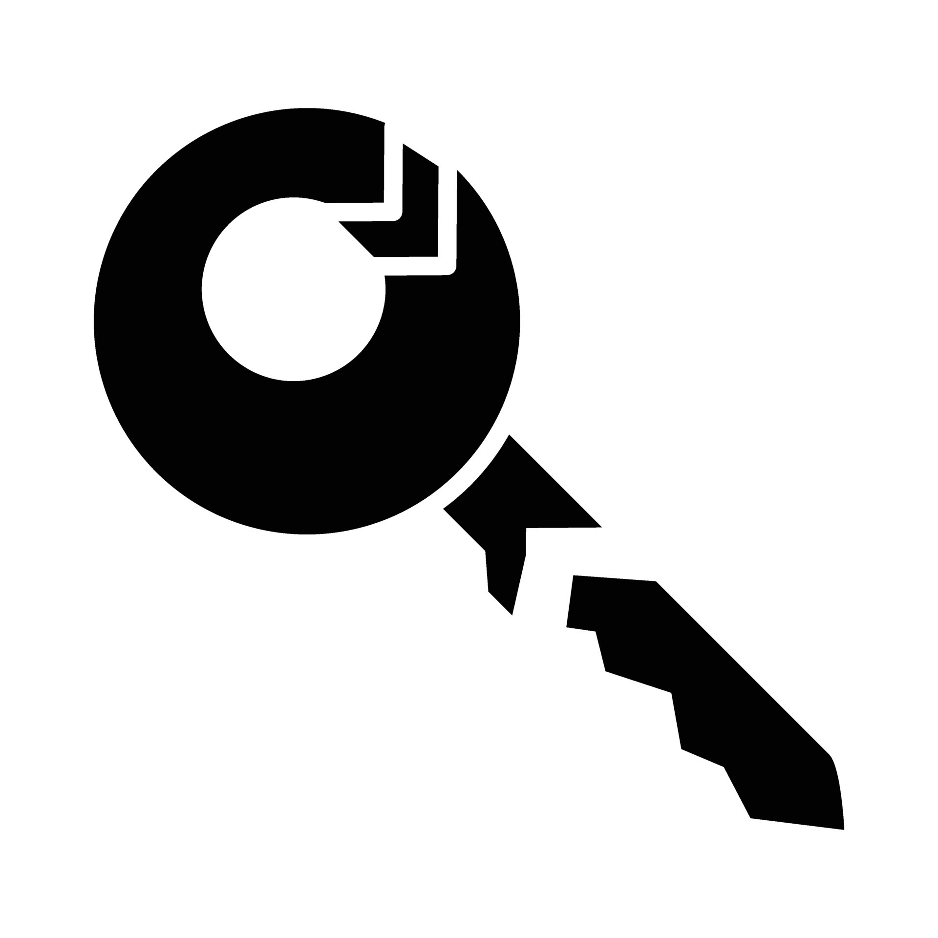 Broken Key Vector Glyph Icon For Personal And Commercial Use. 29094345