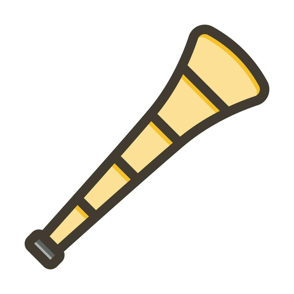 Vuvuzela Vector Thick Line Filled Colors Icon For Personal And Commercial Use.