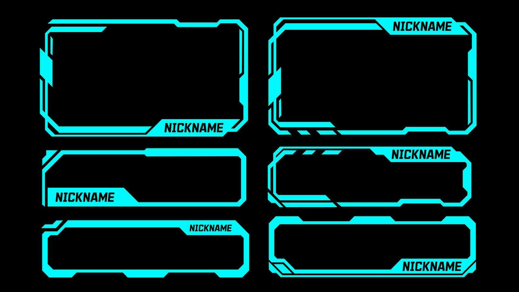 Hud frames futuristic frame. Futuristic text frame. hud futuristic frame. scifi digital screen border. geometric square frame set modern technology futuristic interface hud. vector