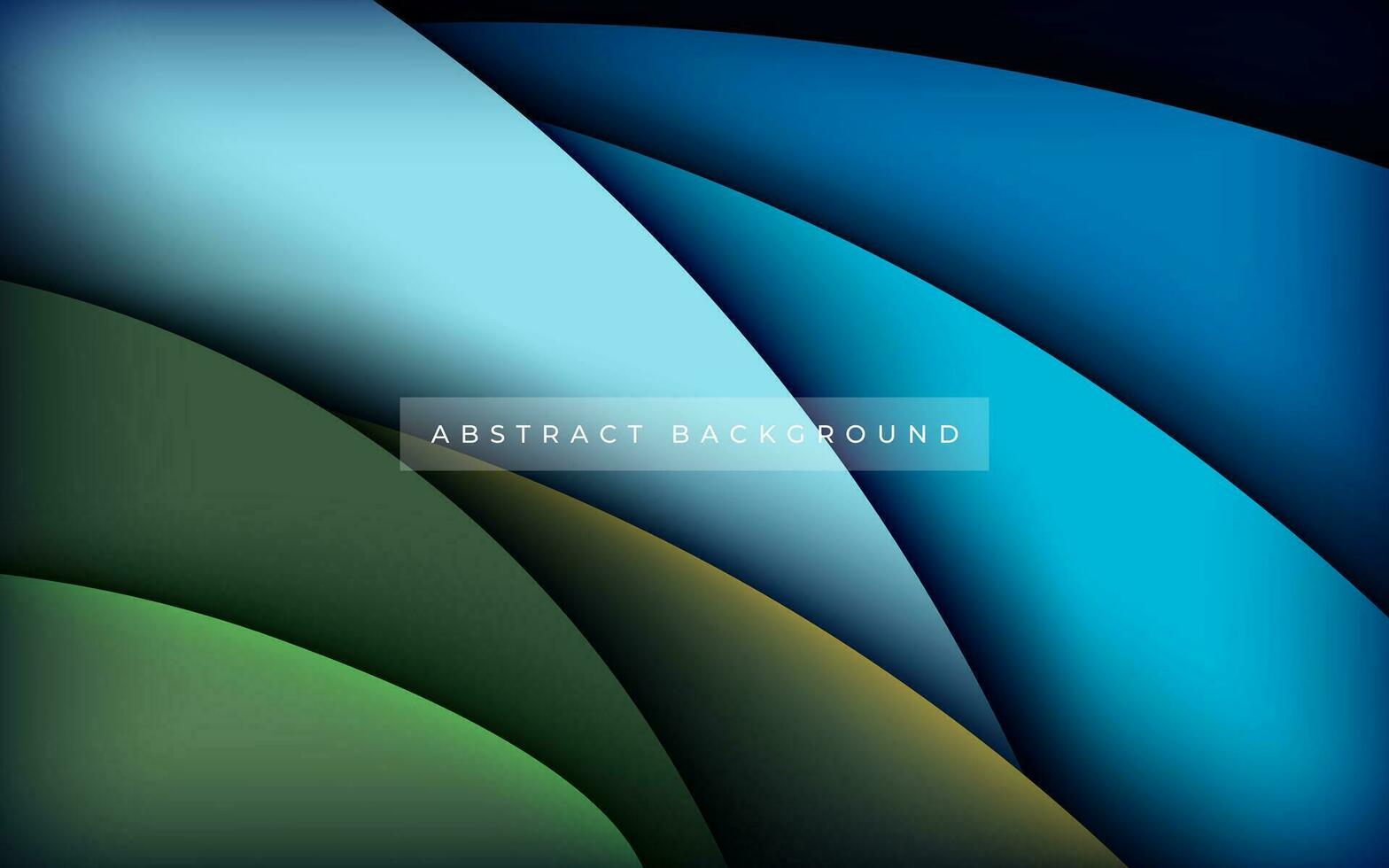 abstract green blue color papercut overlap layers background. eps10 vector