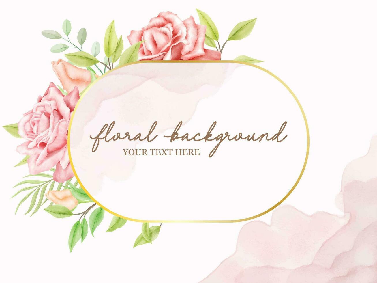 Floral Wedding Banner Background Template vector