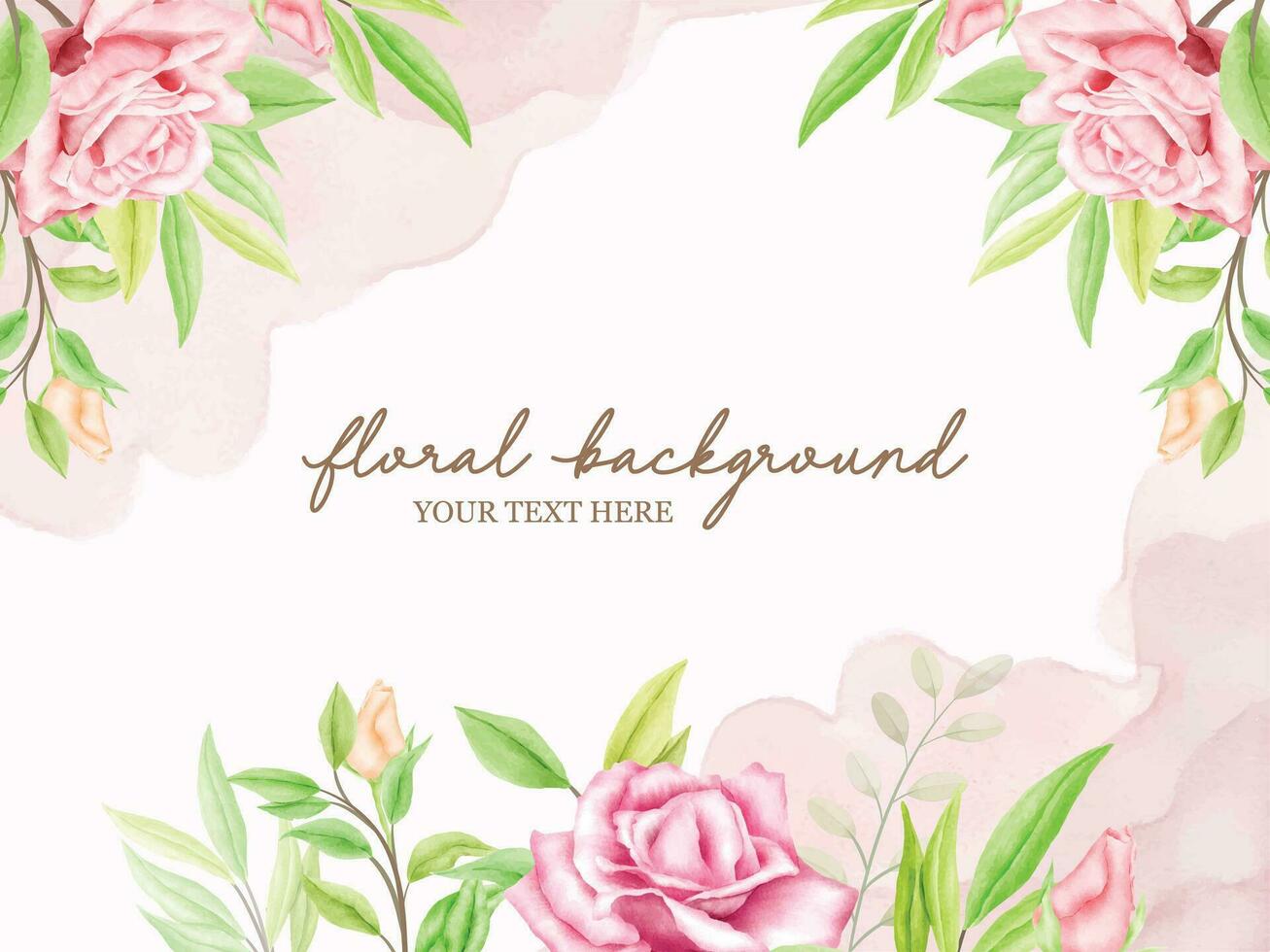Floral Wedding Banner Background Template Designs vector