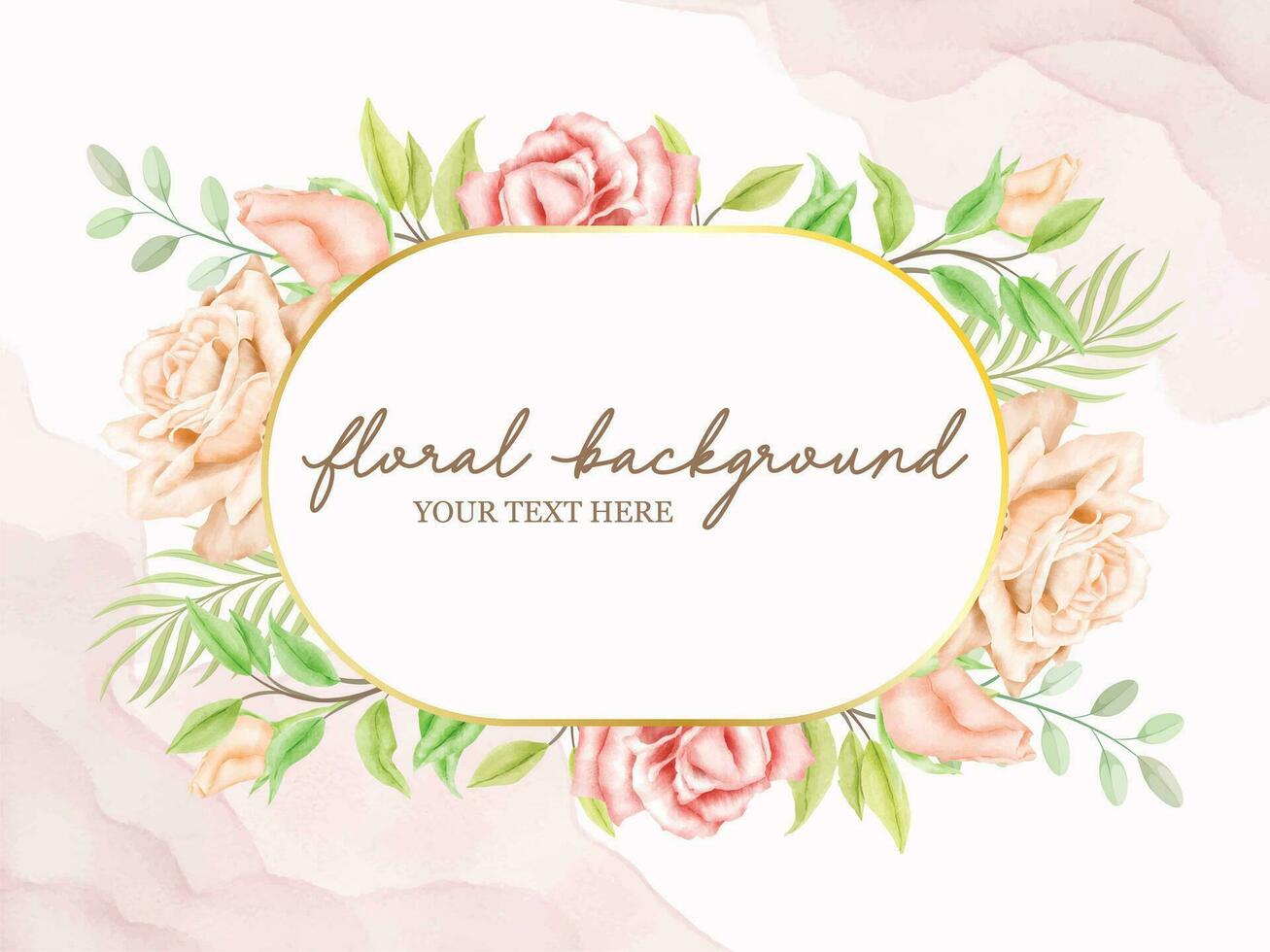 Floral Wedding Banner Background Template vector