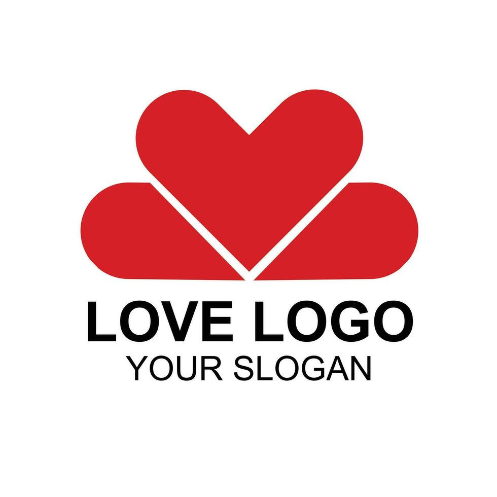 Professional love logo design service vector