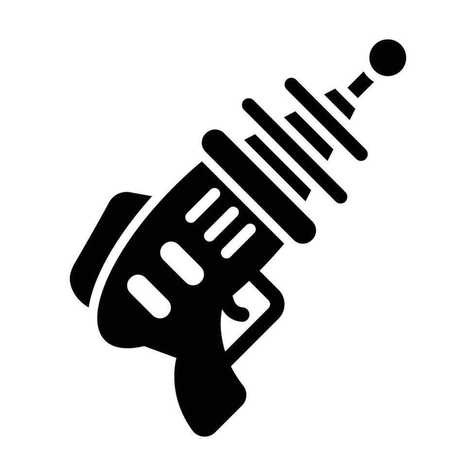 Laser Gun Vector Glyph Icon For Personal And Commercial Use.