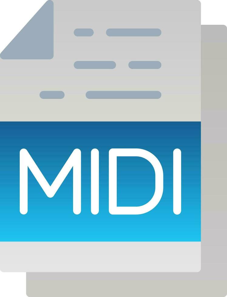 Midi Vector Icon Design