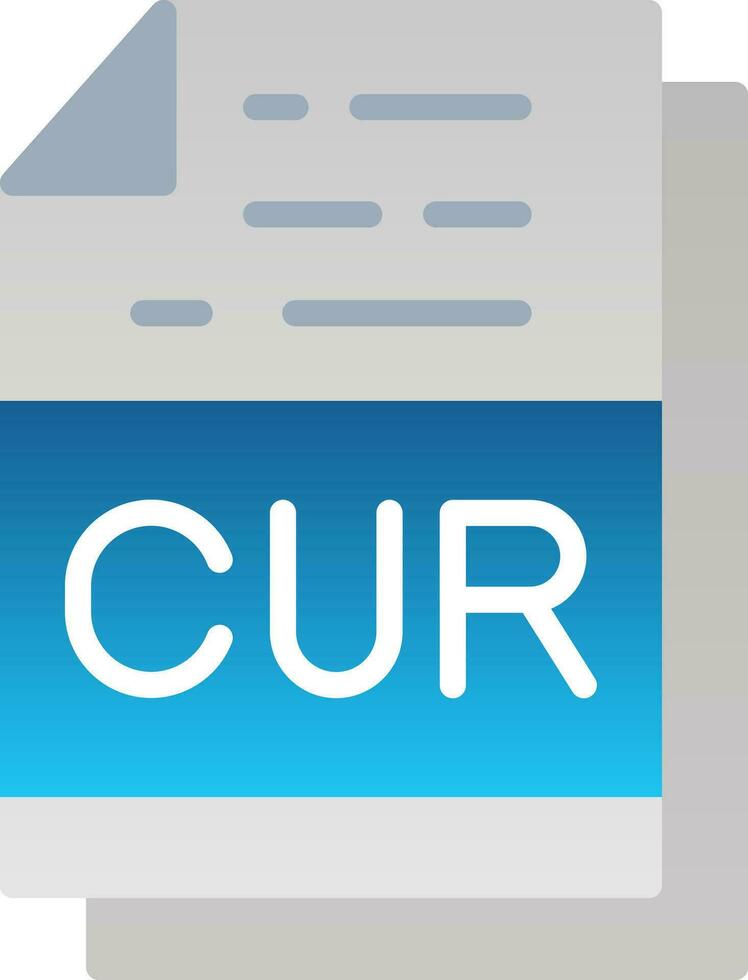 CUR File Format Vector Icon Design