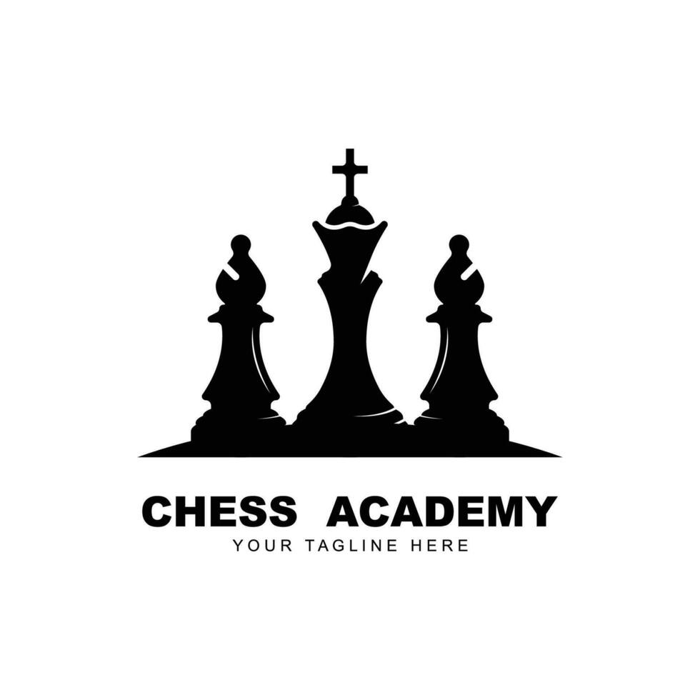 chess logo vector icon illustration design