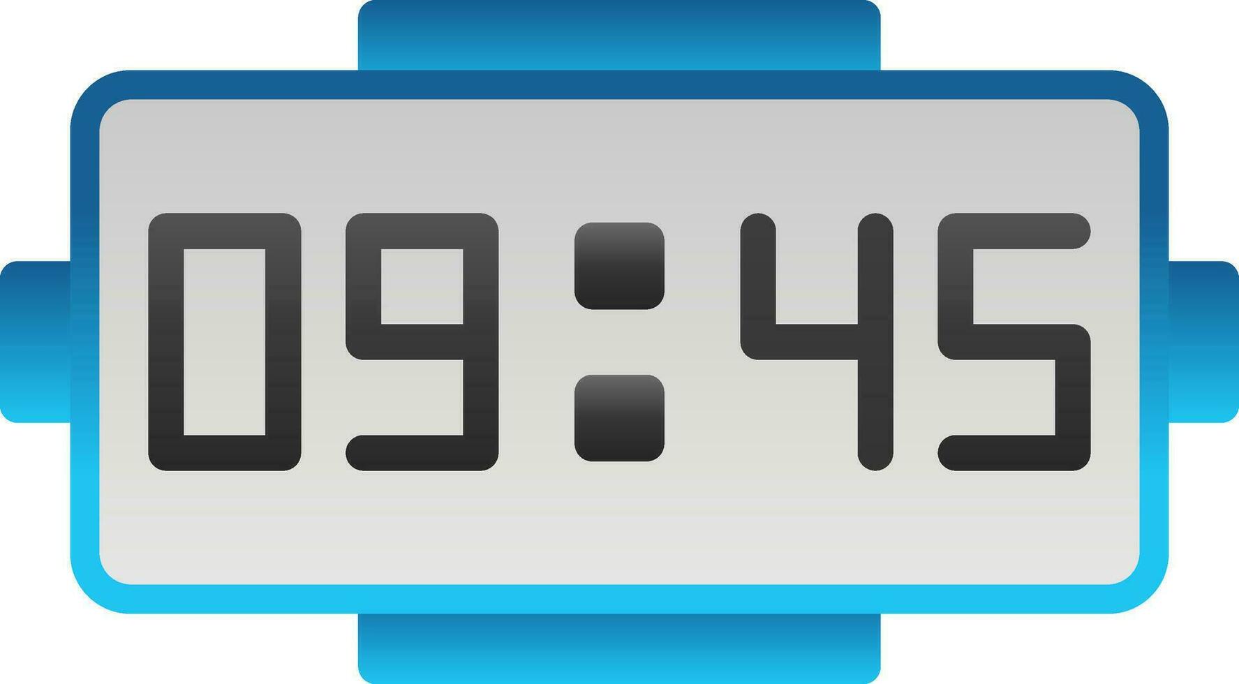 Digital clock Vector Icon Design