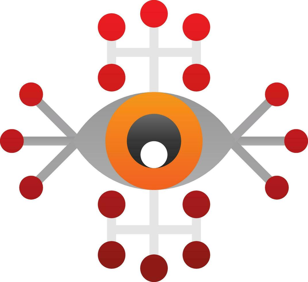 Cyber eye Vector Icon Design