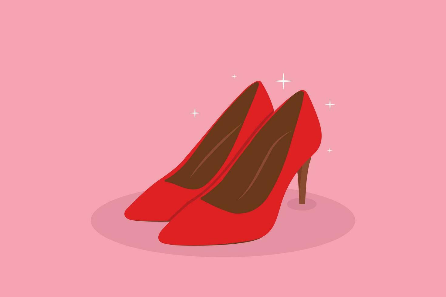 Women or Ladies shoes vector design.