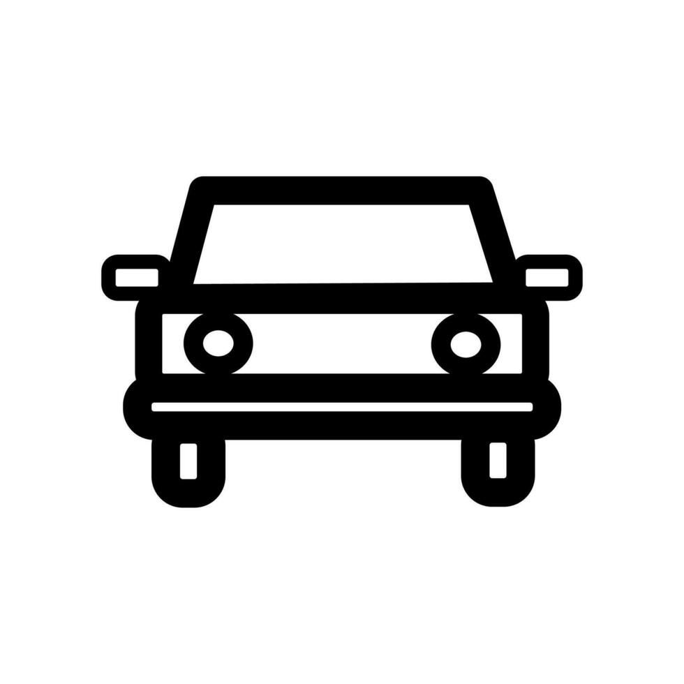 coche icono en un blanco antecedentes vector