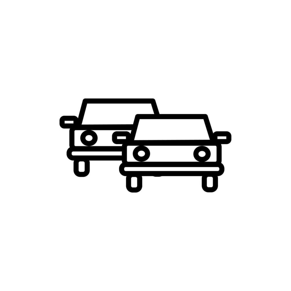 car icon on a white background vector