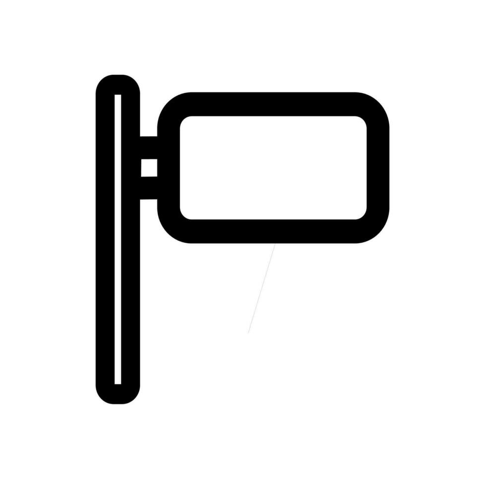 signboard icon on a white background vector