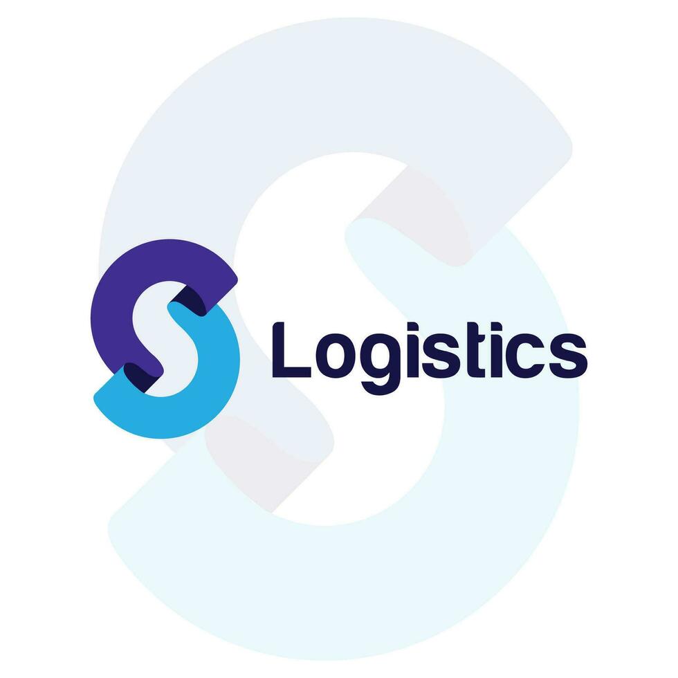 Logistic Logo, arrow design logo template, vector illustration