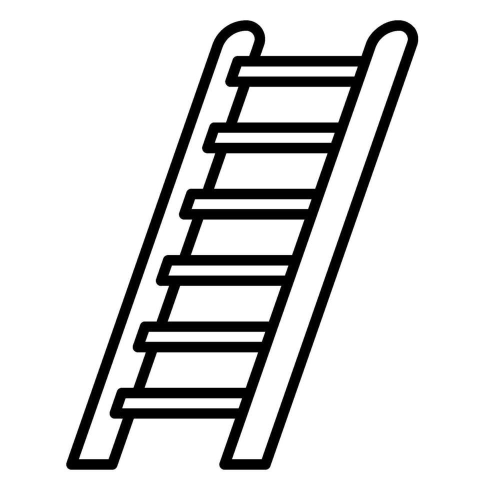 Ladder icon for climbing and construction tools vector