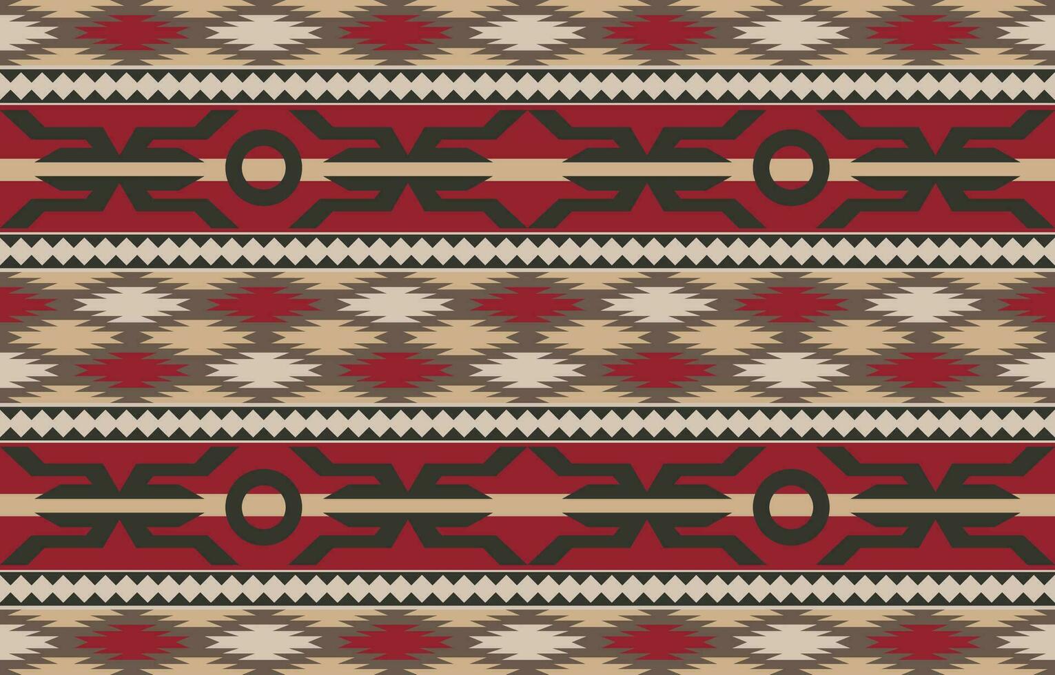 Aztec, Navajo geometric seamless pattern. Native American Southwest print. Ethnic design wallpaper, fabric, cover, textile, rug, blanket. vector