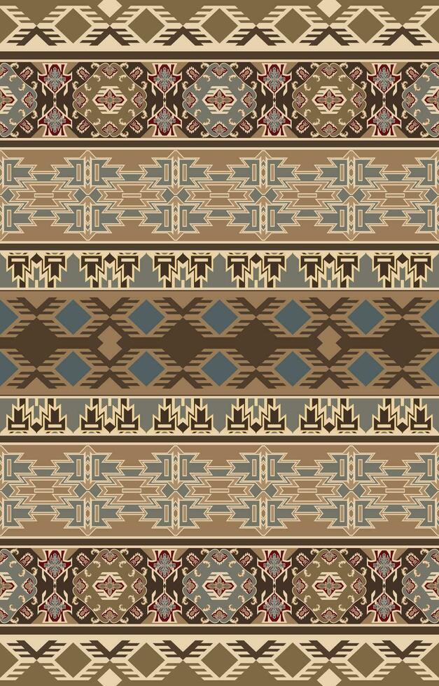 Stripes. Aztec mosaic rug with traditional folk geometric pattern. Native American Indian blanket. Aztec elements. Mayan ornament. Seamless background. vector
