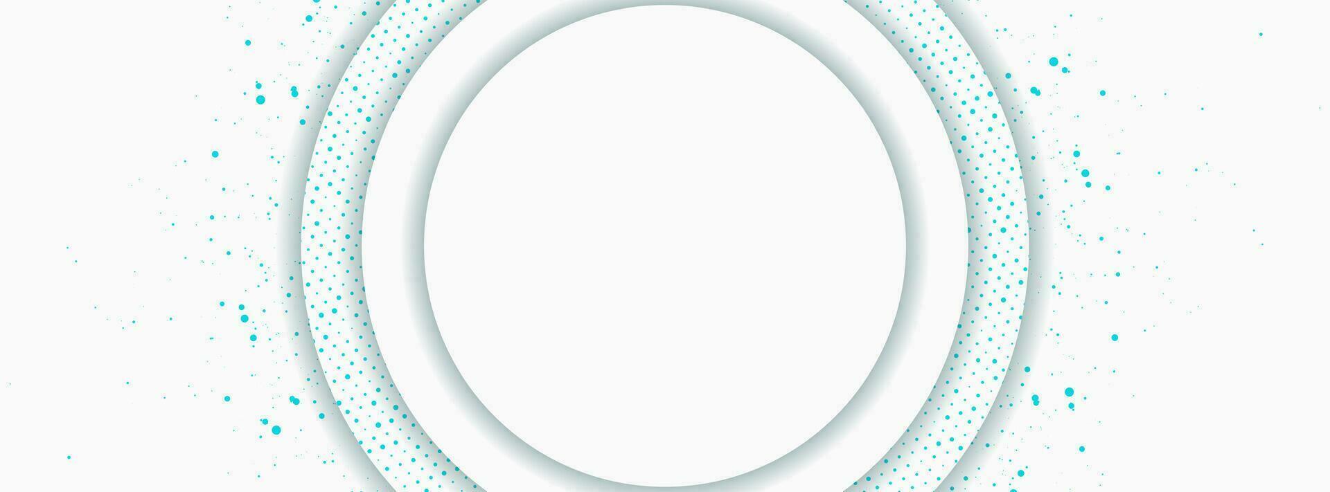 blanco círculos con cian azul puntos resumen antecedentes vector