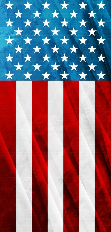 Bright glossy grunge USA flag abstract background vector