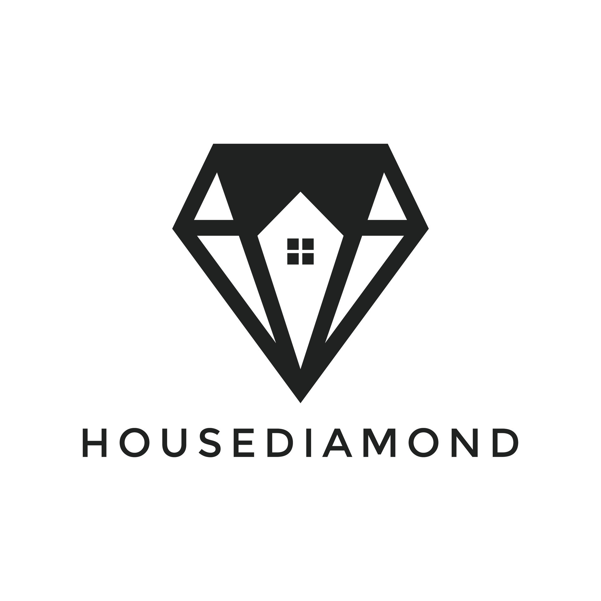 House diamond real estate for logo design concept 29095953 Vector Art
