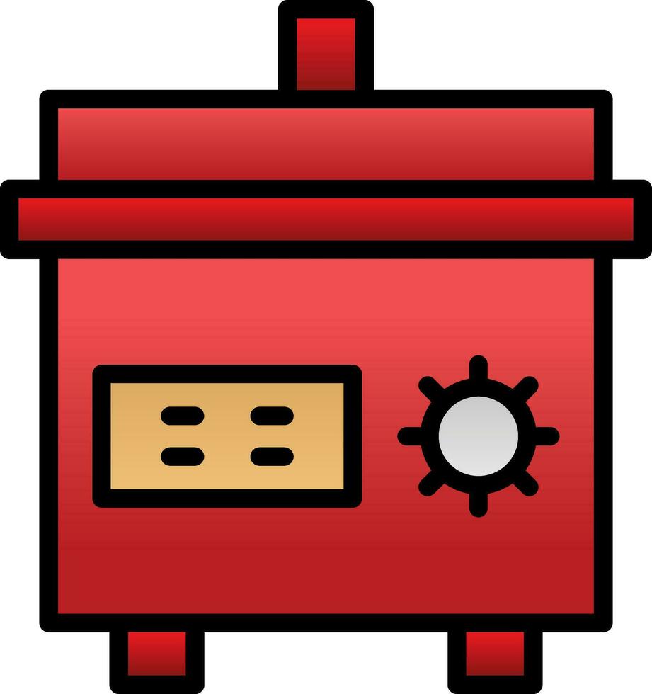 Slow cooker Vector Icon Design