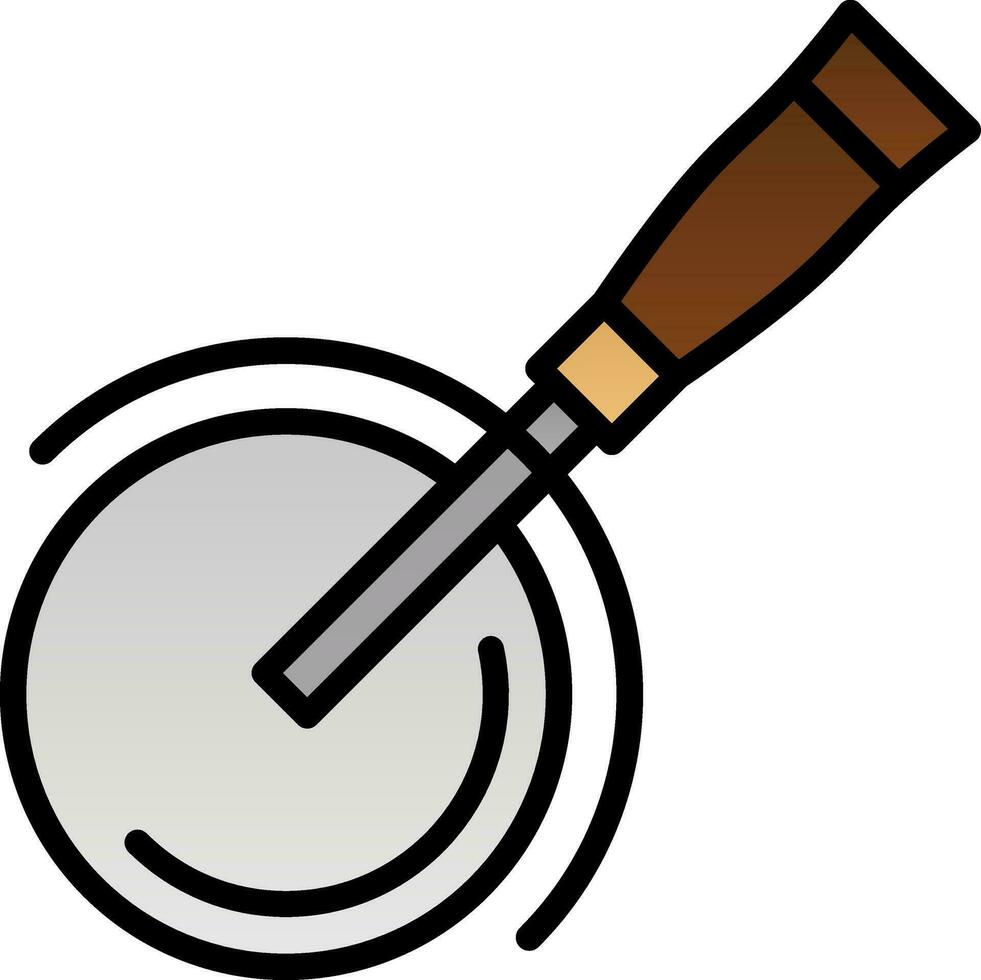 Pizza cutter Vector Icon Design
