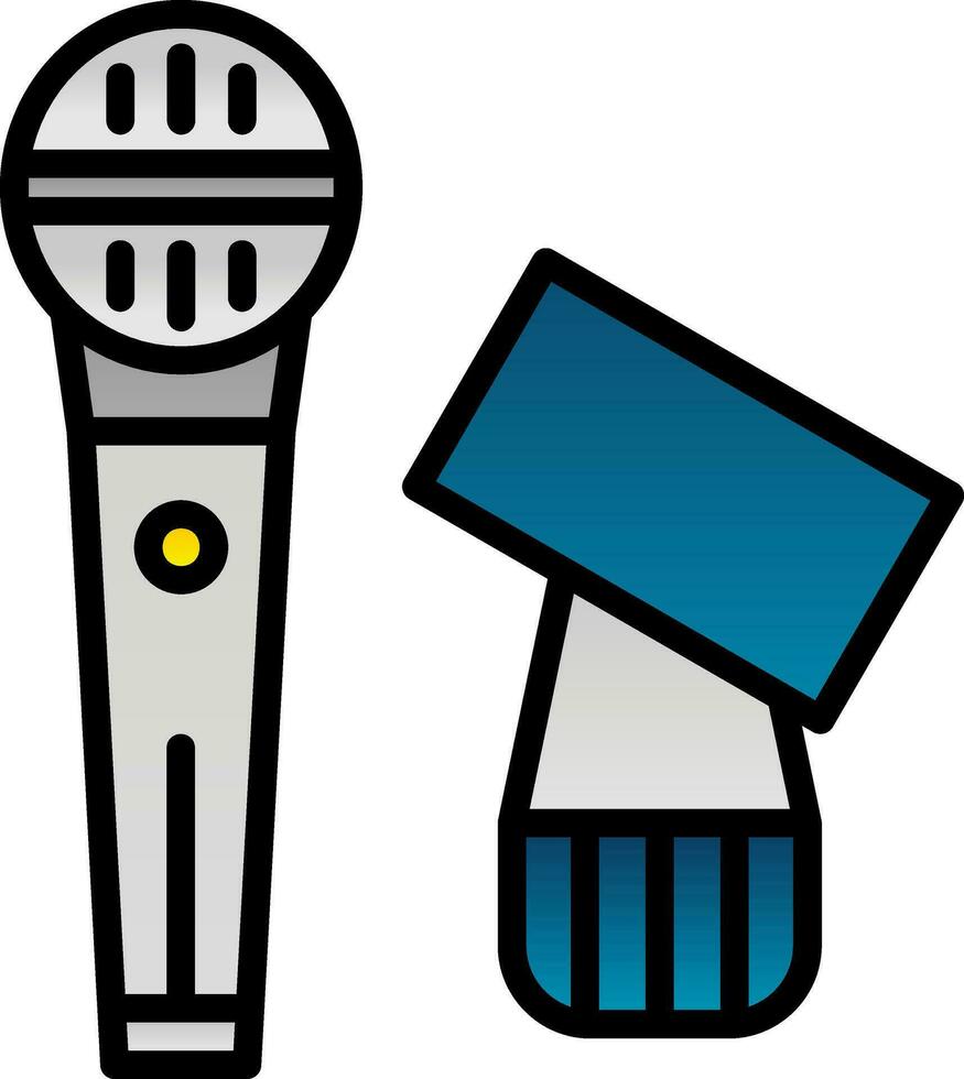 Mic Vector Icon Design