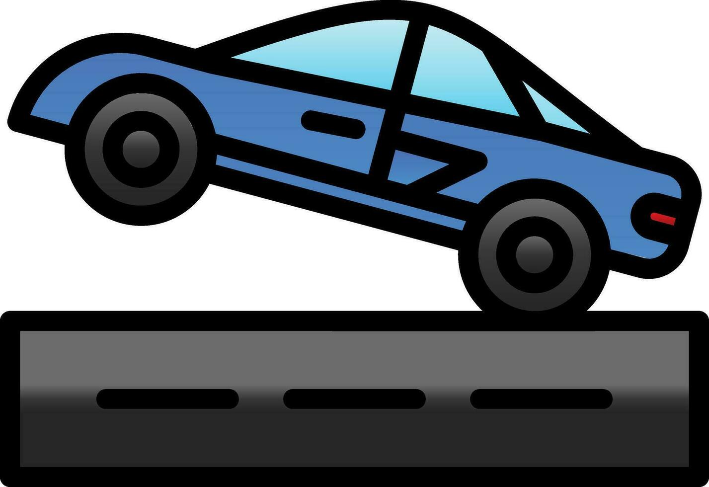 Drag racing Vector Icon Design