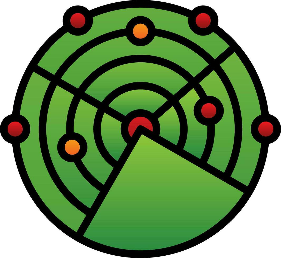 Radar Vector Icon Design