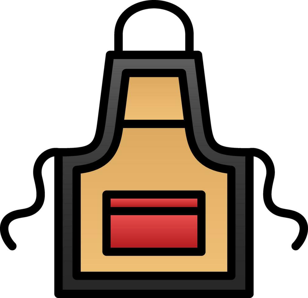 Apron Vector Icon Design