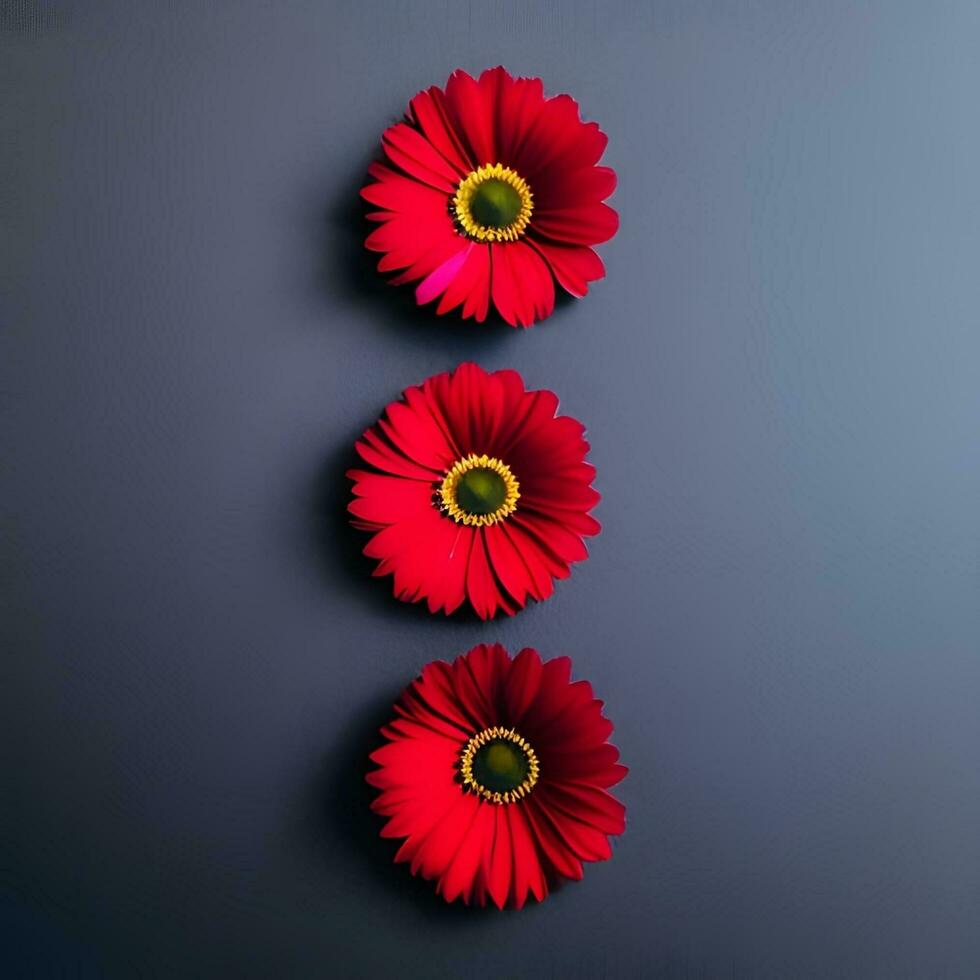 beautiful multicolored flower close-up photography with creative abstract background, generative ai photo