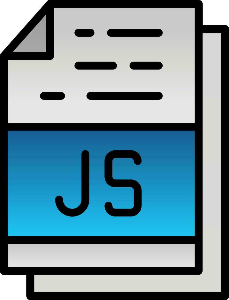 Js File Format Vector Icon Design