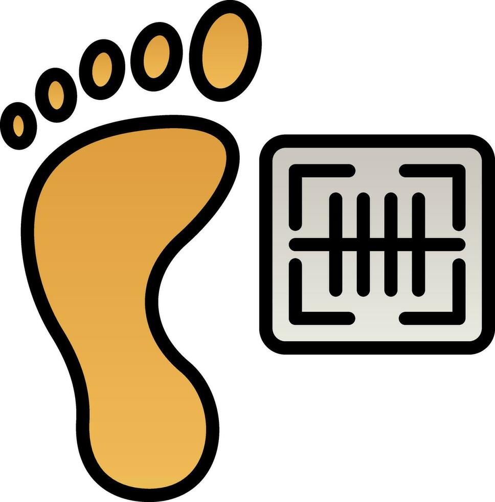 Footprint Vector Icon Design