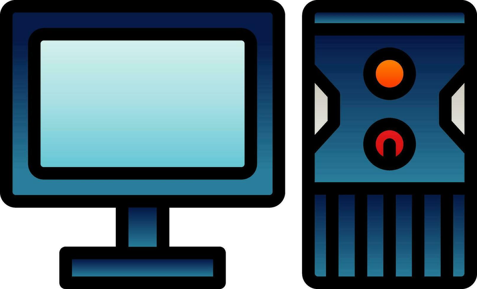 diseño de icono de vector de computadora